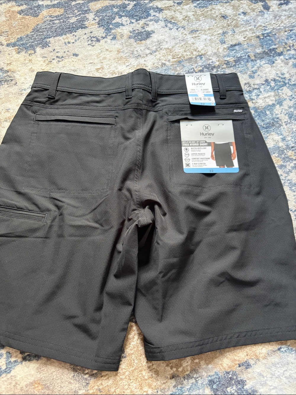 Hurley Men's Black Hybrid Performance Shorts